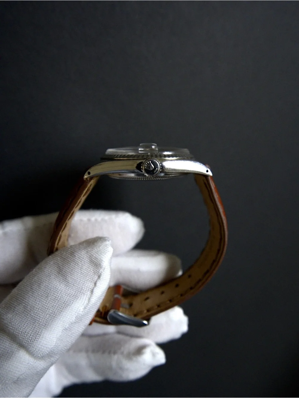Rolex Datejust Ref 1600 Silver Linen Dial Fluted Bezel Vintage. - Picture 5 of 10
